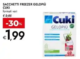 Bennet Sacchetti freezer gelopiù Cuki offerta