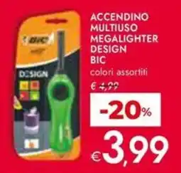 Bennet ACCENDINO MULTIUSO MEGALIGHTER DESIGN BIC offerta