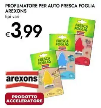 Bennet Profumatore per auto Fresca Foglia Arexons offerta
