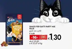 Bennet Snack per gatti party mix Felix offerta