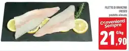 Conad Filetto di branzino fresco offerta