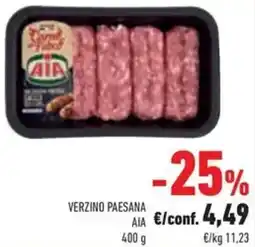Conad Verzino paesana AIA offerta