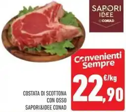 Conad Costata di scottona con osso sapori&idee conad offerta