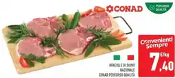 Conad Braciole di suino nazionale conad percorso qualità offerta