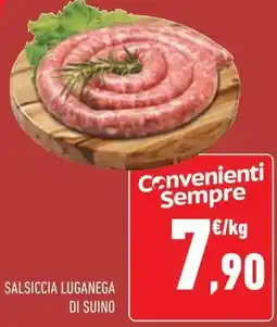 Conad Salsiccia luganega di suino offerta
