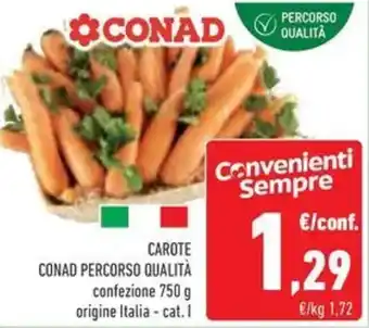 Conad Carote conad percorso qualità offerta