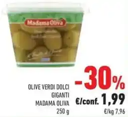 Conad Olive verdi dolci giganti madama oliva offerta