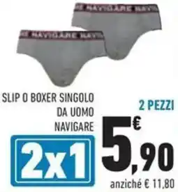 Conad Slip o boxer singolo da uomo navigare offerta