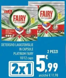 Conad Detersivo lavastoviglie in capsule platinum fairy offerta