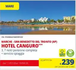 Galassia Hotel canguro offerta