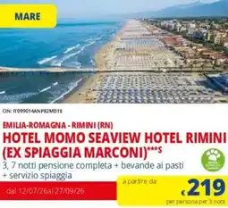 Galassia Hotel momo seaview hotel rimini (ex spiaggia marconi) offerta