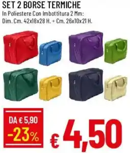 Galassia Set 2 borse termiche offerta