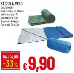 Galassia Sacco a pelo offerta