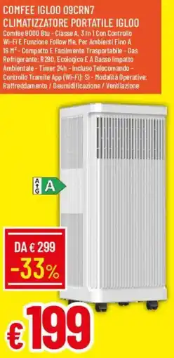 Galassia COMFEE IGLOO 09CRN7 CLIMATIZZATORE PORTATILE IGLOO offerta