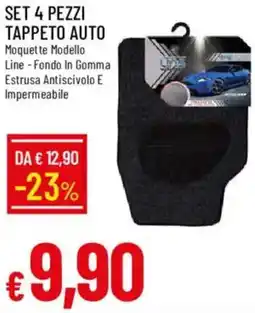 Galassia Set 4 pezzi tappeto auto offerta