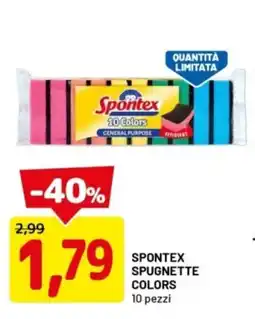 DPiù Spontex spugnette colors offerta