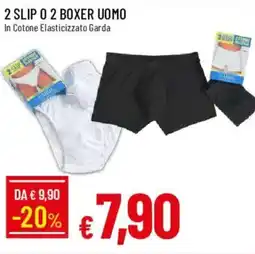 Galassia 2 slip o 2 boxer uomo offerta