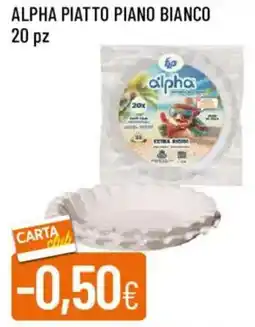 Galassia Alpha piatto piano bianco offerta