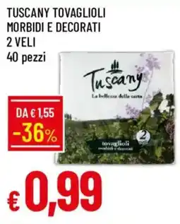 Galassia Tuscany tovaglioli morbidi e decorati offerta