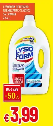 Galassia Lysoform detersivo igienizzante classico offerta