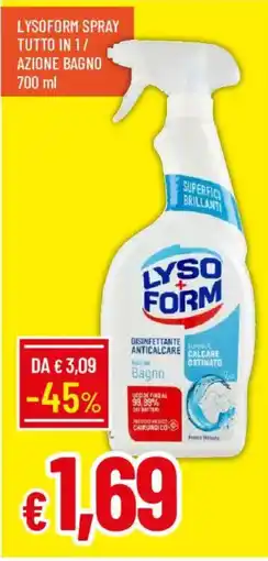 Galassia Lysoform spray tutto in 1/ azione bagno offerta