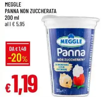Galassia Meggle panna non zuccherata offerta