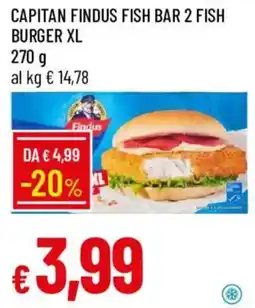 Galassia Capitan findus fish bar 2 fish burger xl offerta