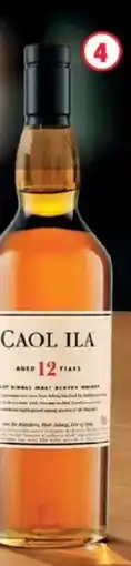 Metro Whisky 43° 12 anni caol Ila offerta