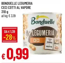 Galassia Bonduelle legumeria ceci cotti al vapore offerta