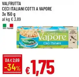 Galassia Valfrutta ceci italiani cotti a vapore offerta