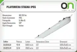 Gbc Plafoniera stagna IP65 offerta