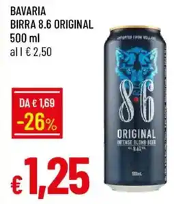 Galassia Bavaria birra 8.6 original offerta