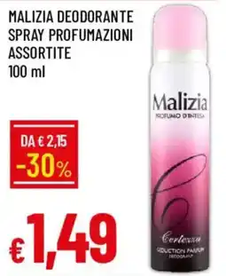 Galassia Malizia deodorante spray profumazioni offerta
