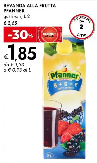 Bennet Beveranda alla frutta Pfanner offerta