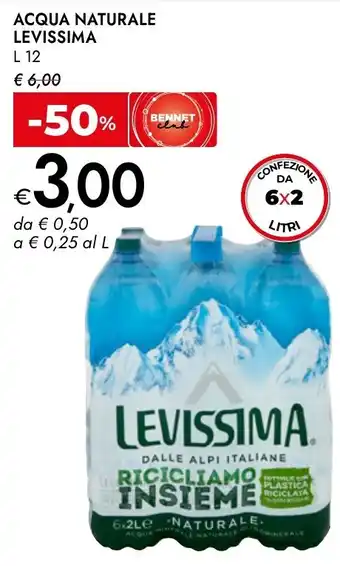 Acqua naturale Levissima