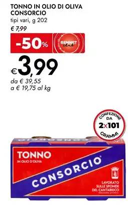 Bennet Tonno in olio d'oliva Consorcio offerta