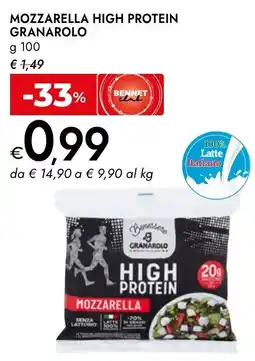 Bennet Mozzarella High Protein Granarolo offerta