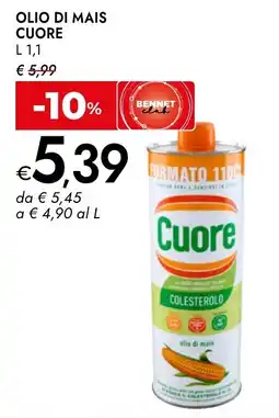Bennet Olio di mais Cuore offerta