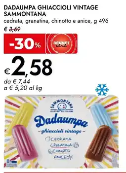 Bennet Dadaumpa ghiaccioli vintage Sammontana offerta