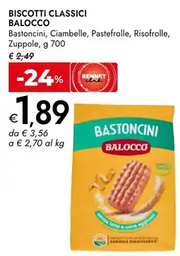 Bennet Biscotti classici Balocco offerta