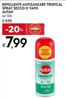 Bennet Repellente antizanzare tropical Autan offerta
