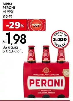 Bennet Birra Peroni offerta