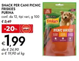 Bennet SNACK PER CANI PICNIC FRISKIES PURINA offerta