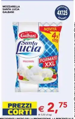 Esselunga MOZZARELLA SANTA LUCIA GALBANI offerta