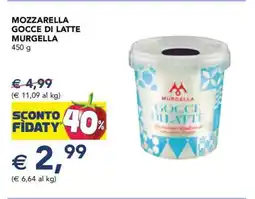 Esselunga MOZZARELLA GOCCE DI LATTE MURGELLA offerta