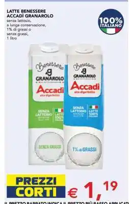 Esselunga LATTE BENESSERE ACCADÌ GRANAROLO offerta