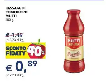 Esselunga PASSATA DI POMODORO MUTTI offerta
