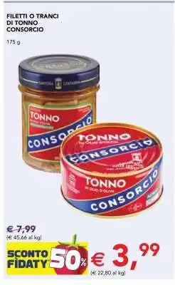 Esselunga FILETTI O TRANCI DI TONNO CONSORCIO offerta