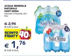 Esselunga Acqua Minerale Naturale Sant'Anna offerta