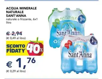 Esselunga Acqua Minerale Naturale Sant'Anna offerta